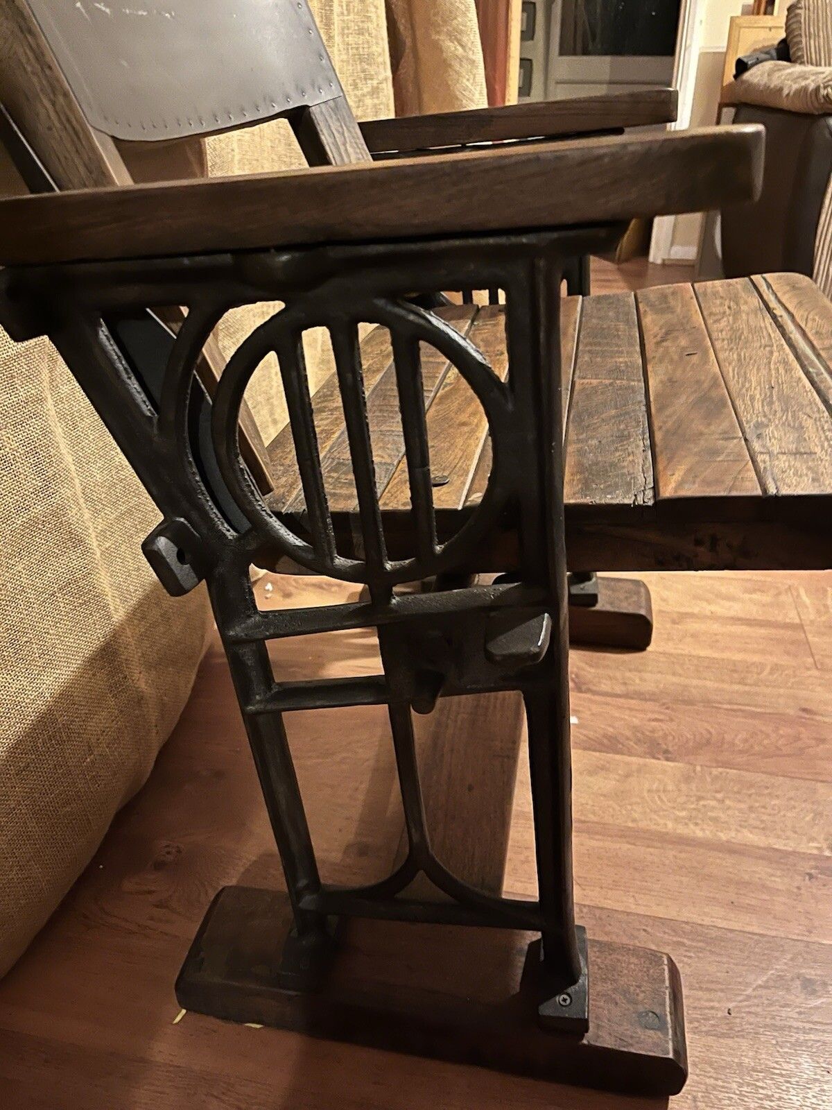 Original Vintage Unique Industrial Style Heavy Duty Folding Chair photo Furniture