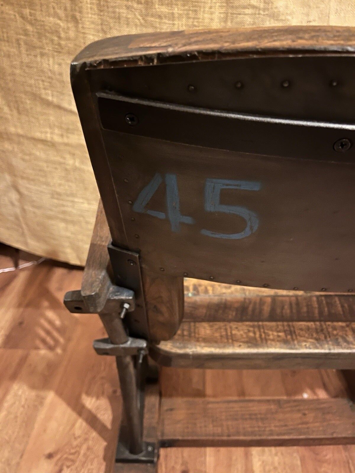 Original Vintage Unique Industrial Style Heavy Duty Folding Chair photo vintage