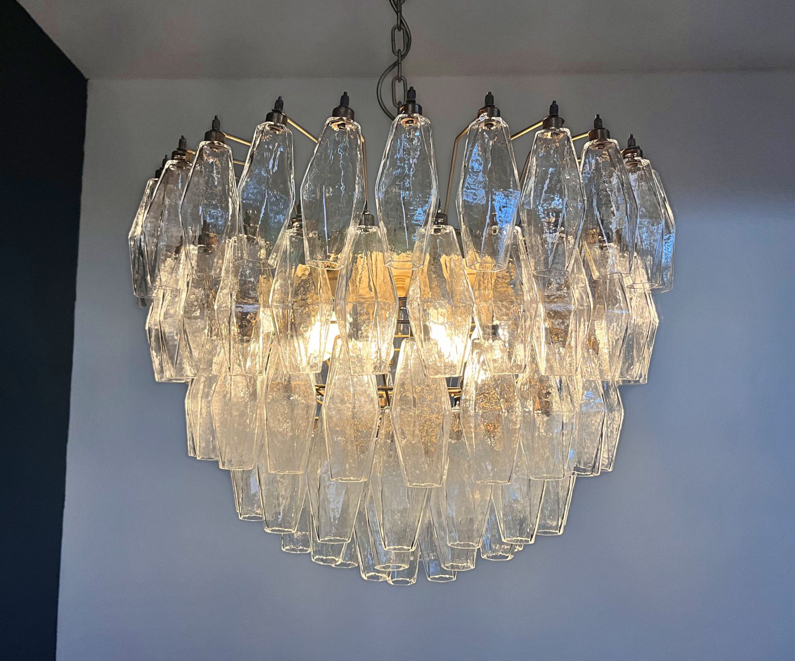 Amazing Murano Glass Candelier – 111  Poliedri photo 2185.0
