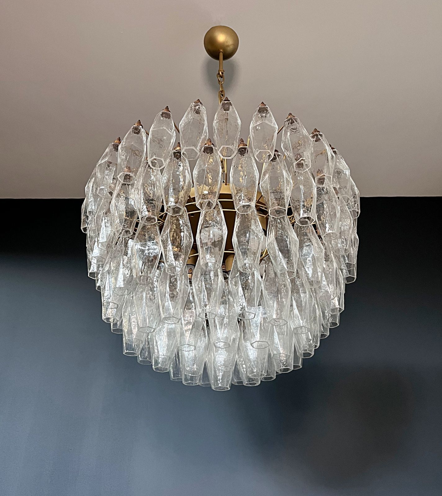 Amazing Murano Glass Candelier – 111  Poliedri photo vintage