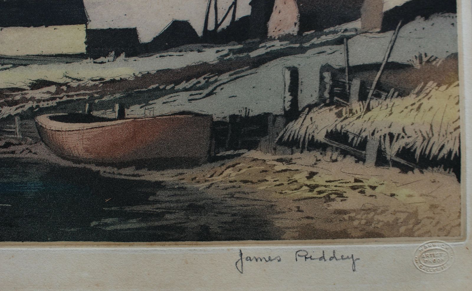 An Attractive Etching ~ Artist Proof Titled Norfolk Windmill By James Priddey photo for sale