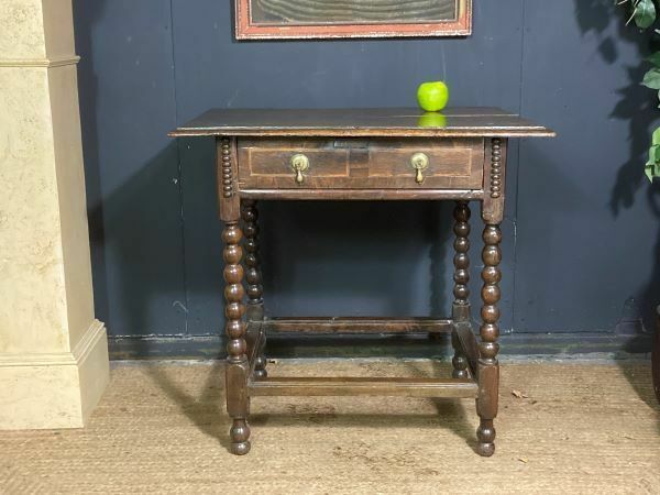 A Charming Early Antique Country Oak Side Table