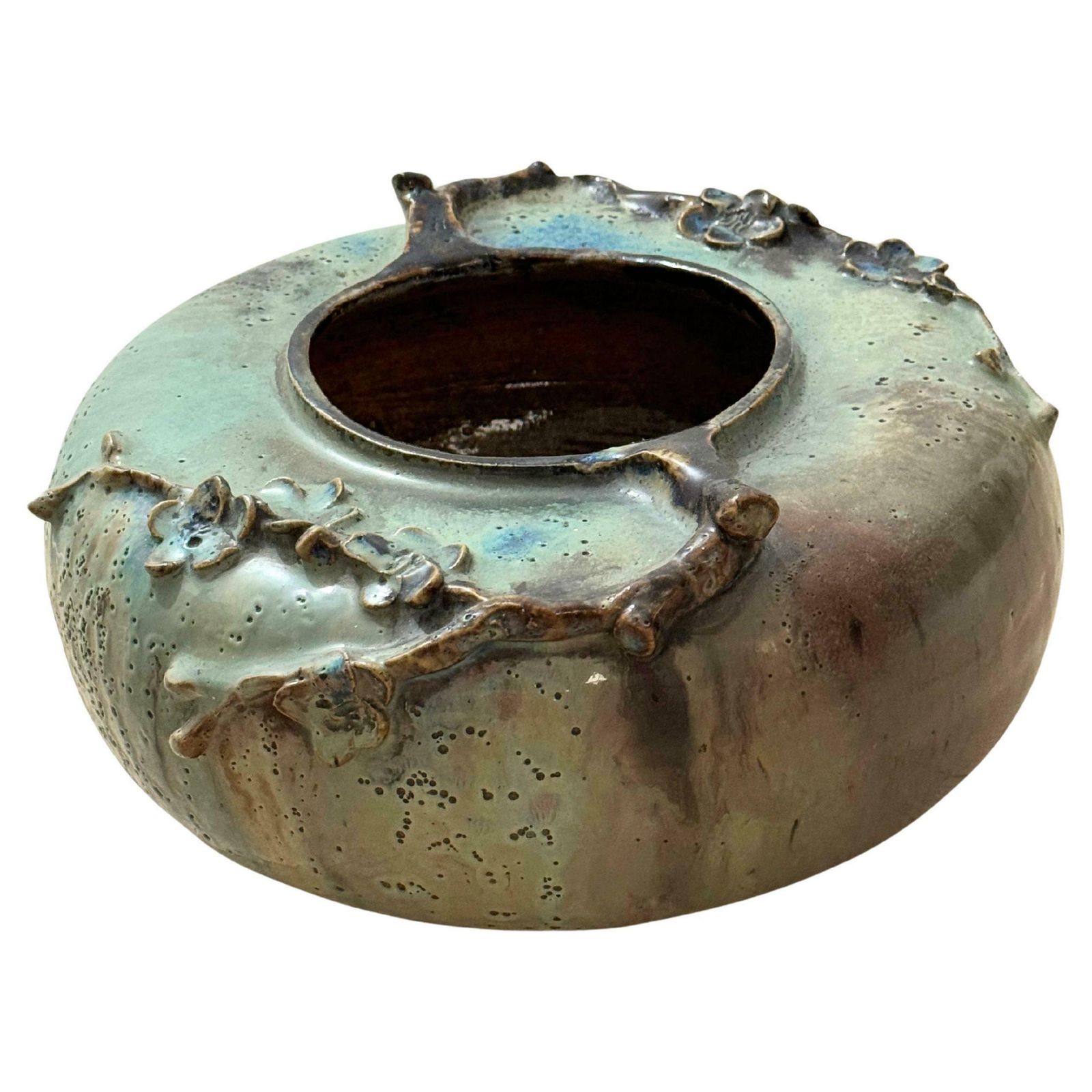 Art Nouveau Belgium Stoneware Studio Pottery Vase