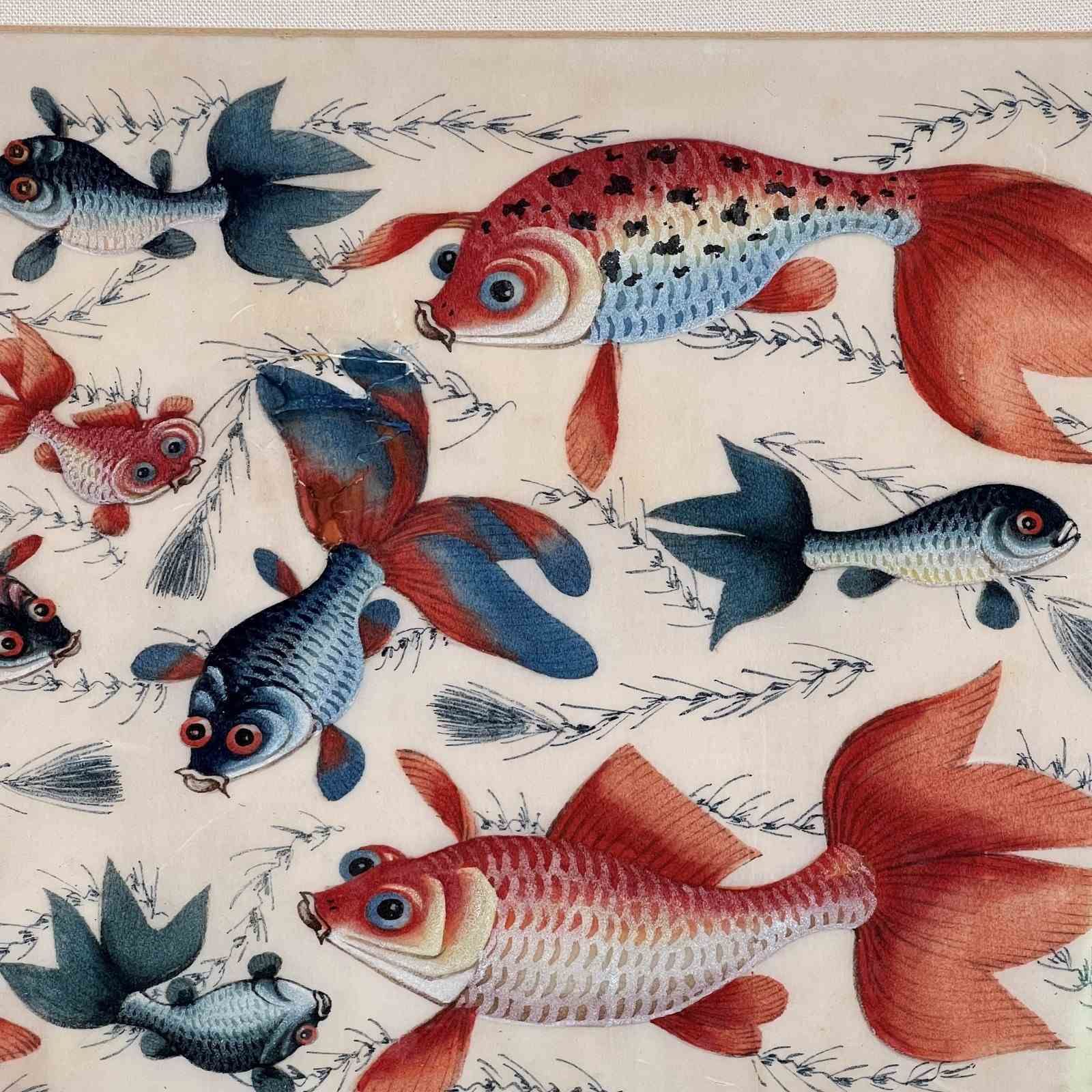 A Late C19th Chinese Gouache Painting On Pith Paper photo vinterior