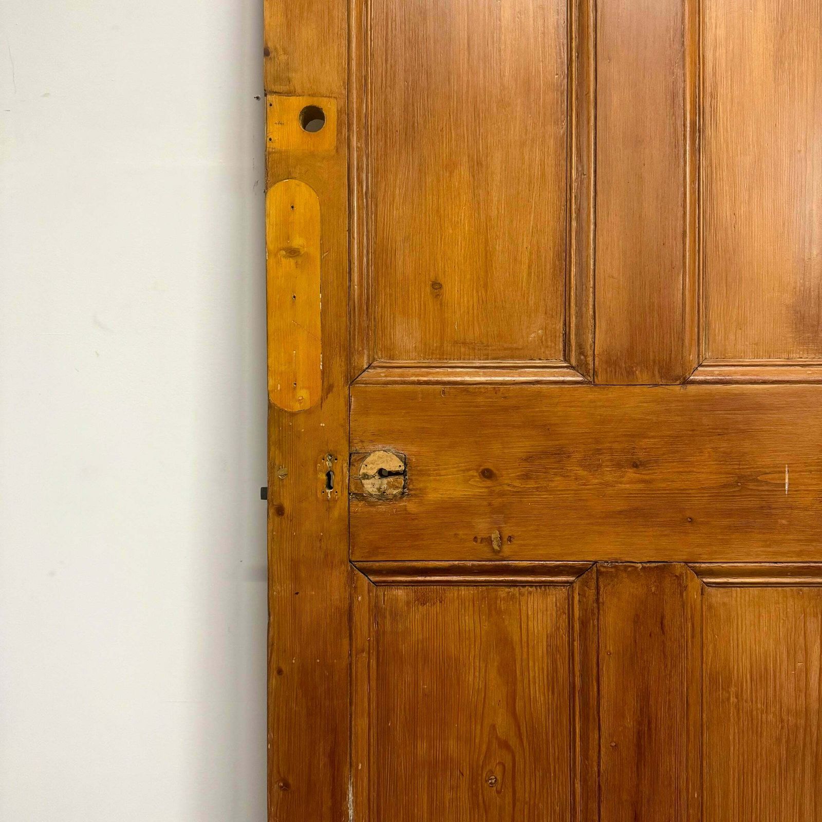 Antique Victorian Pine Door   210cm X 94cm Ap15 photo for sale