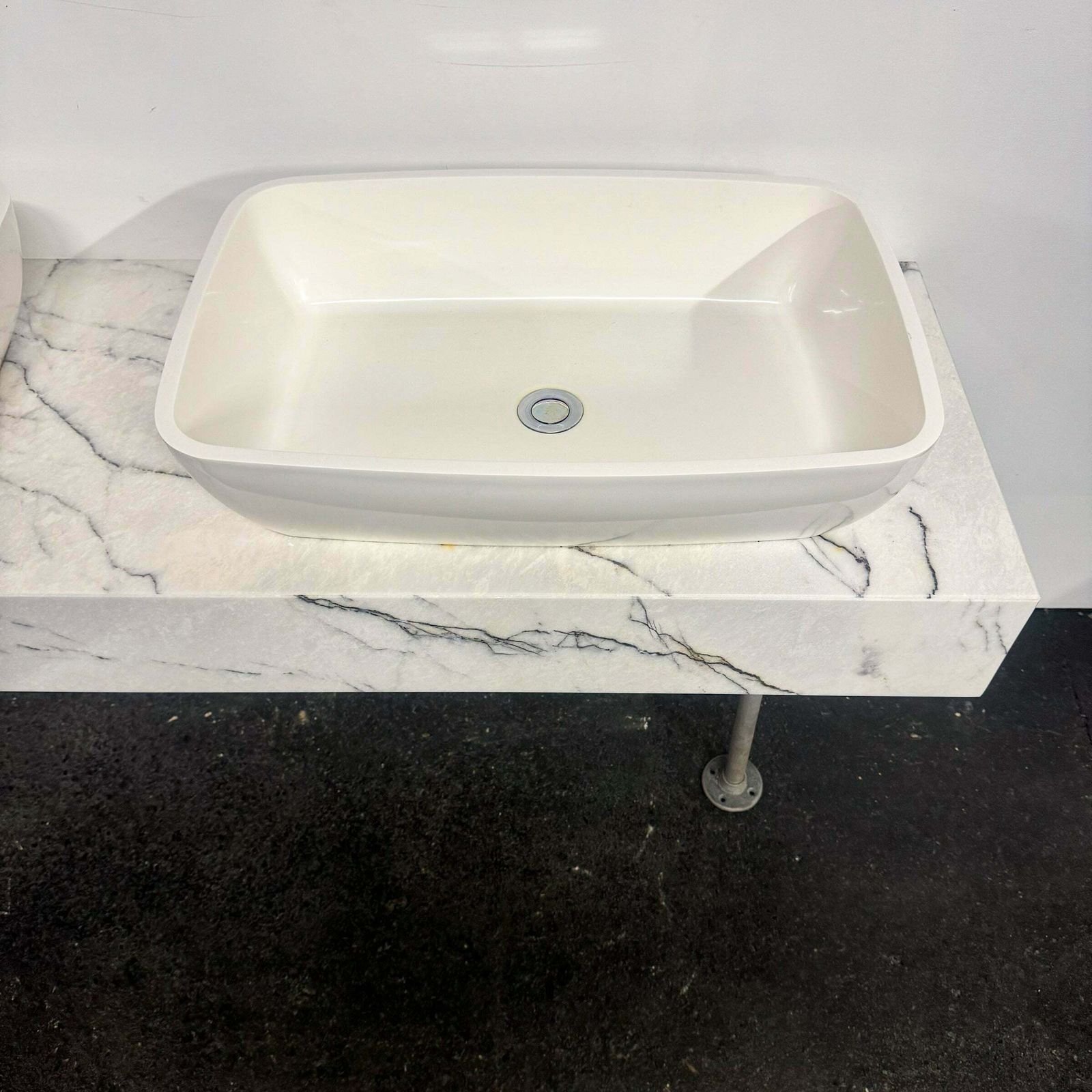 Twin Sink Unit With Marble Base photo for sale