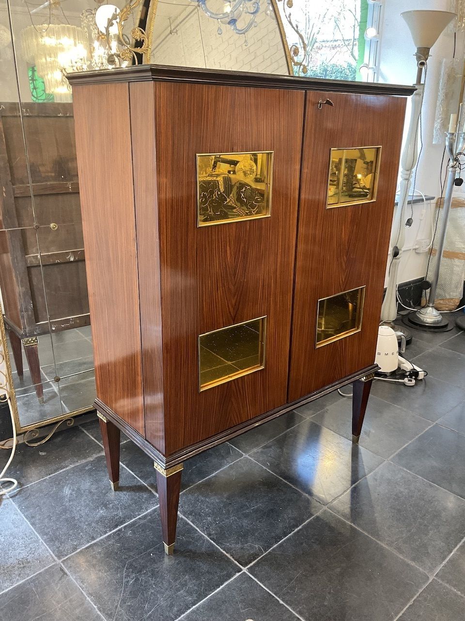 Italian 1935 40 Bar Cabinet By Paolo Buffa photo for sale