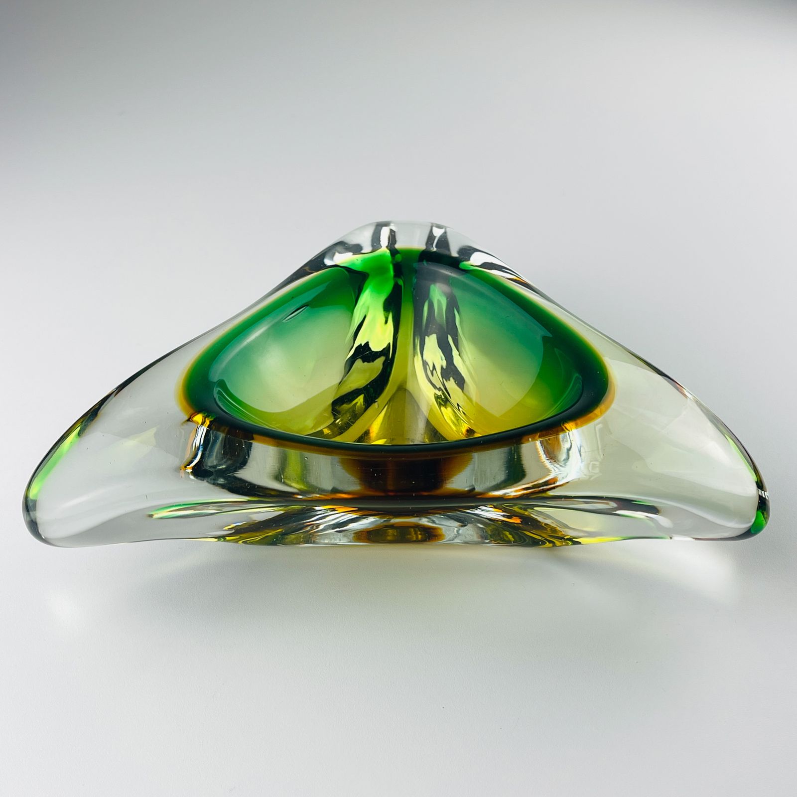 Sommerso Murano Glass Ashtray By Arte Nuova, Italy, 1960s photo 290.0