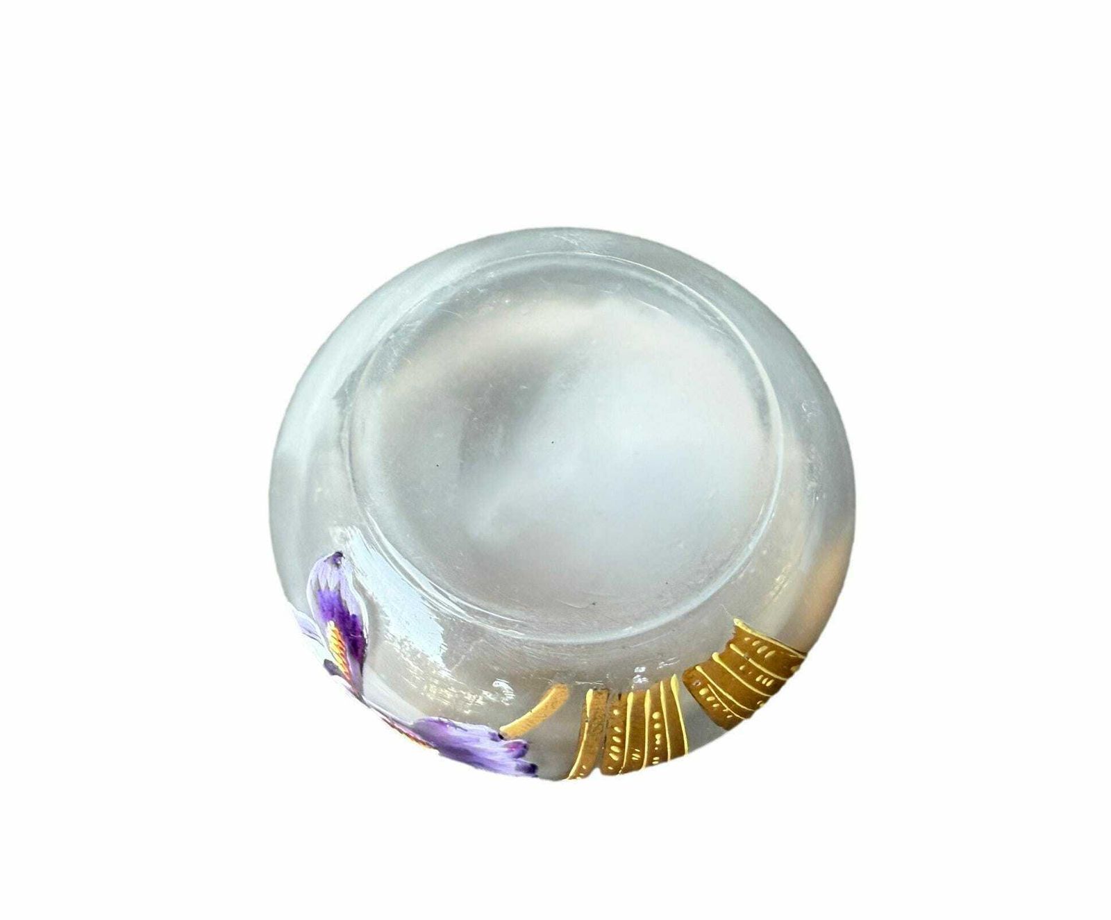 Art Nouveau Enamelled Glass Box Floral Decoration Gift For Her photo 216.0