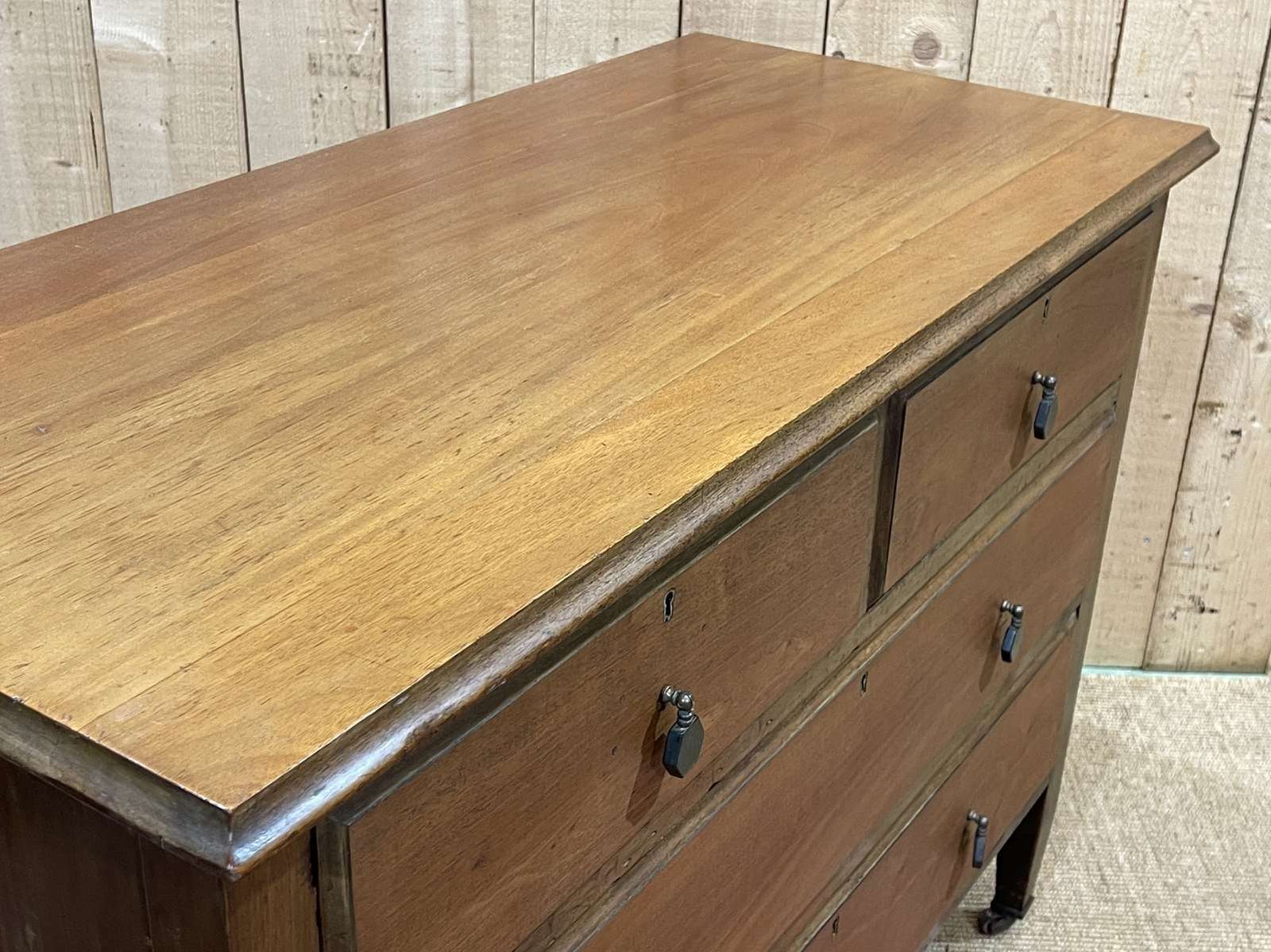 English Mahogany Chest Of Drawers From The 1930s photo vintage