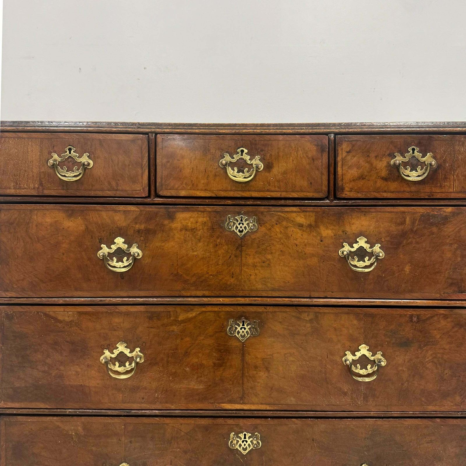 Antique 18th Century Oak And Walnut Chest Of Drawers photo furniture