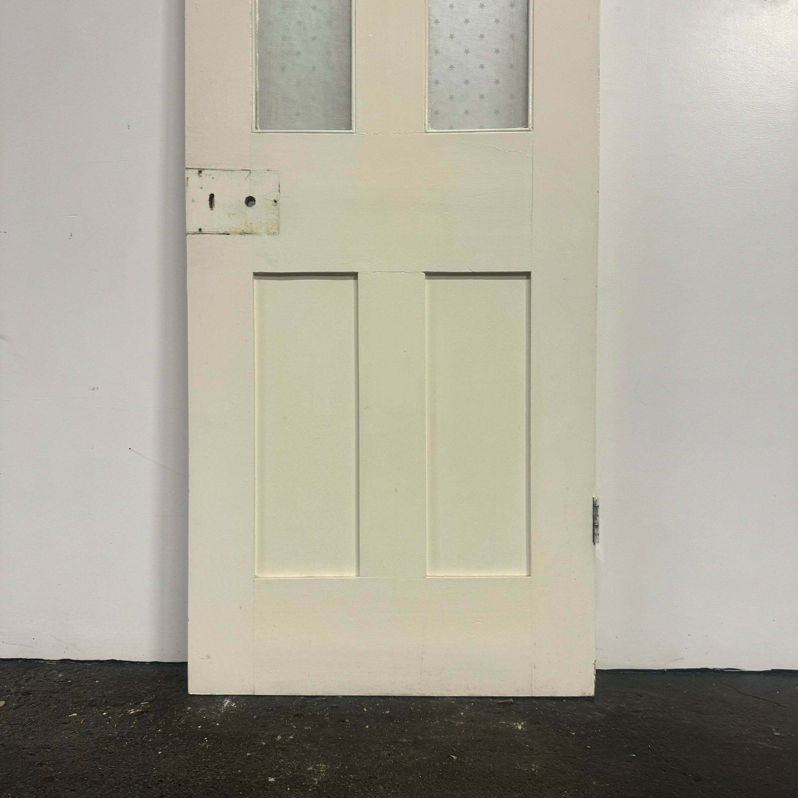 Antique 2 Panel Glazed Victorian Pine Door photo furniture