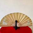 Antique 1900 1920 Victorian Hand Painted Fan Exquisite Hand Fan photo furniture