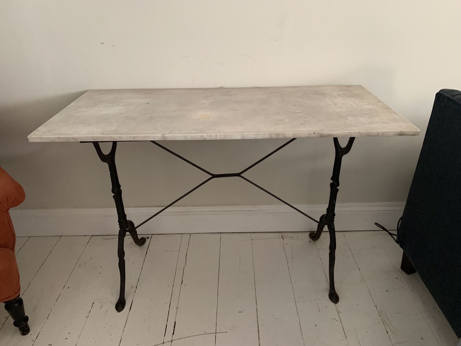 Antique Marble Top Table, Early 20th Century