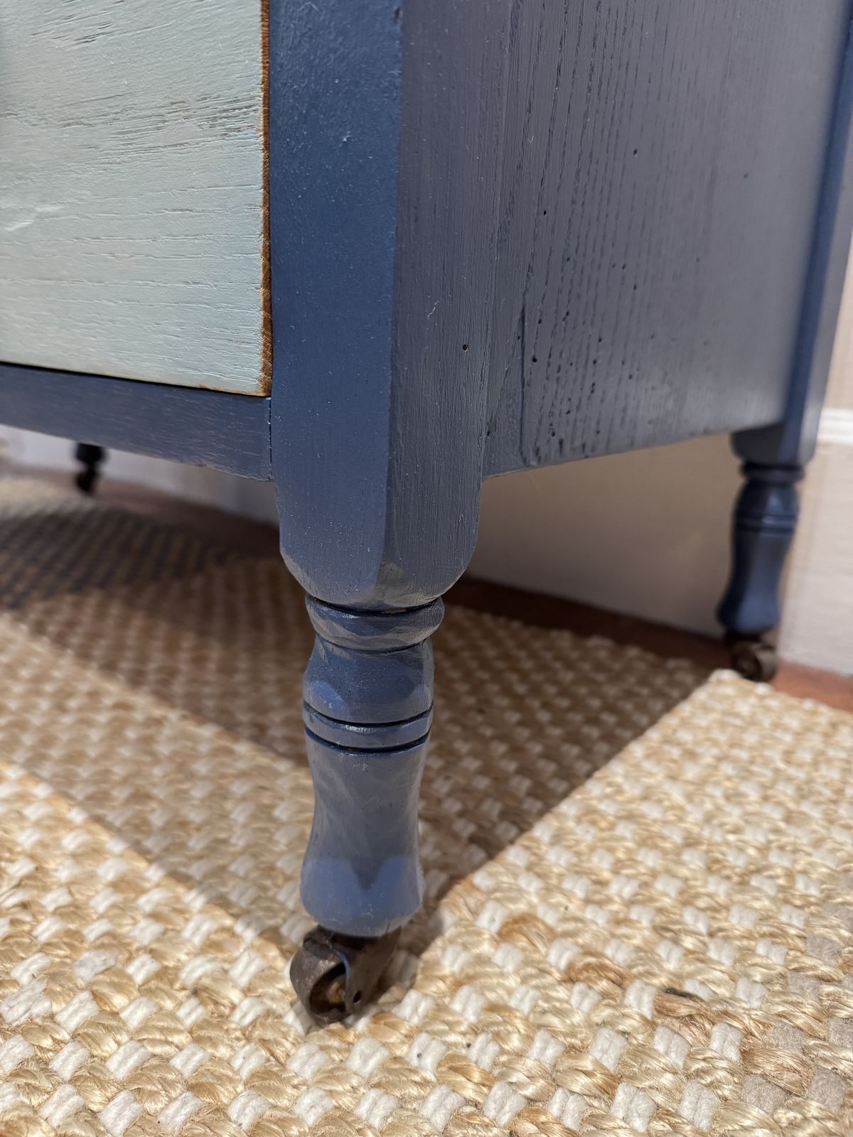 Three Drawer Chest Painted In Farrow & Ball Blues photo 420.0