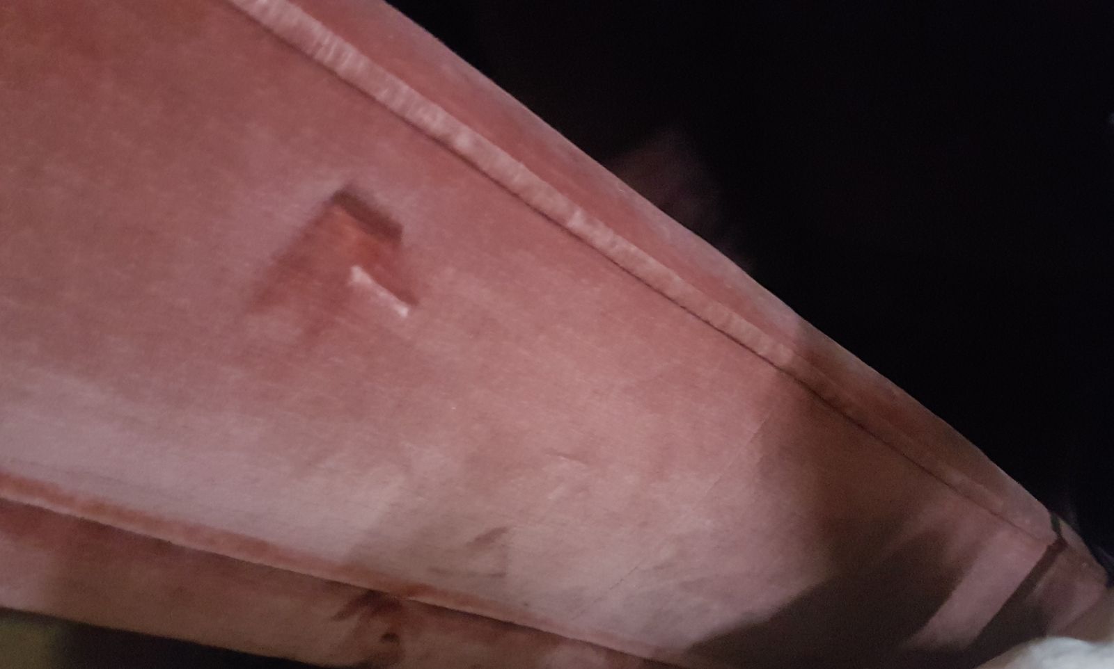 `Dusty Pink Velvet Covered 3 Seater And 1 Seater Sofa With Loose Feather/Down Filled Cushions photo vinterior