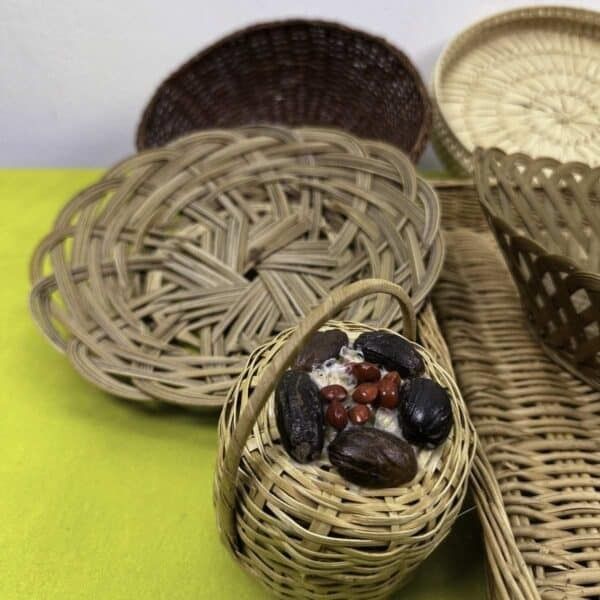 Lot Of Wicker Baskets, 8 Pieces photo furniture