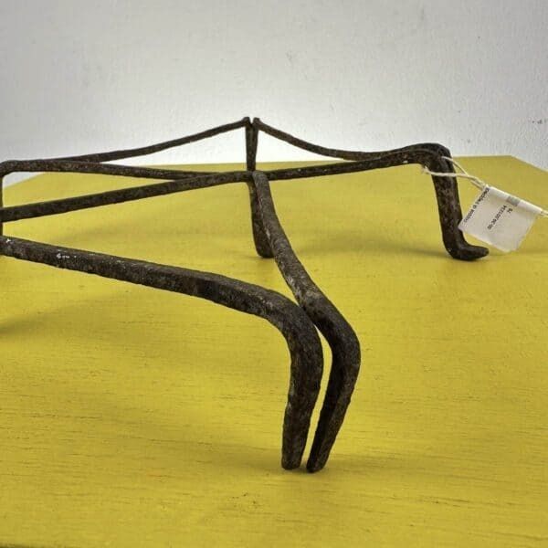 Pair Of Iron Fireplace Tripods photo for sale