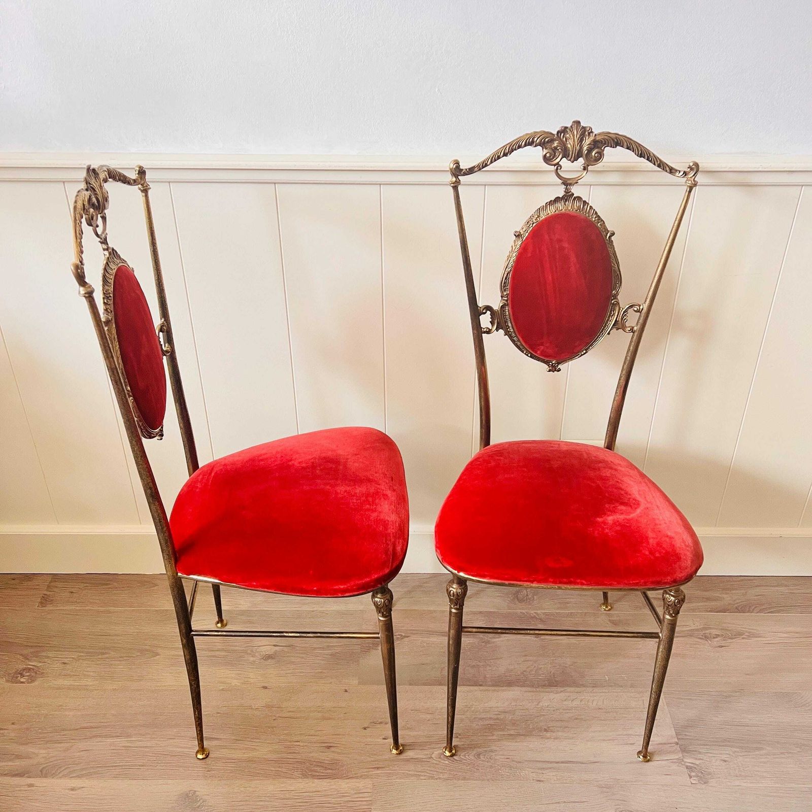 Remarkable Pair Of Brass Chairs, Italian Home Furniture, Interior Design photo 2468.0