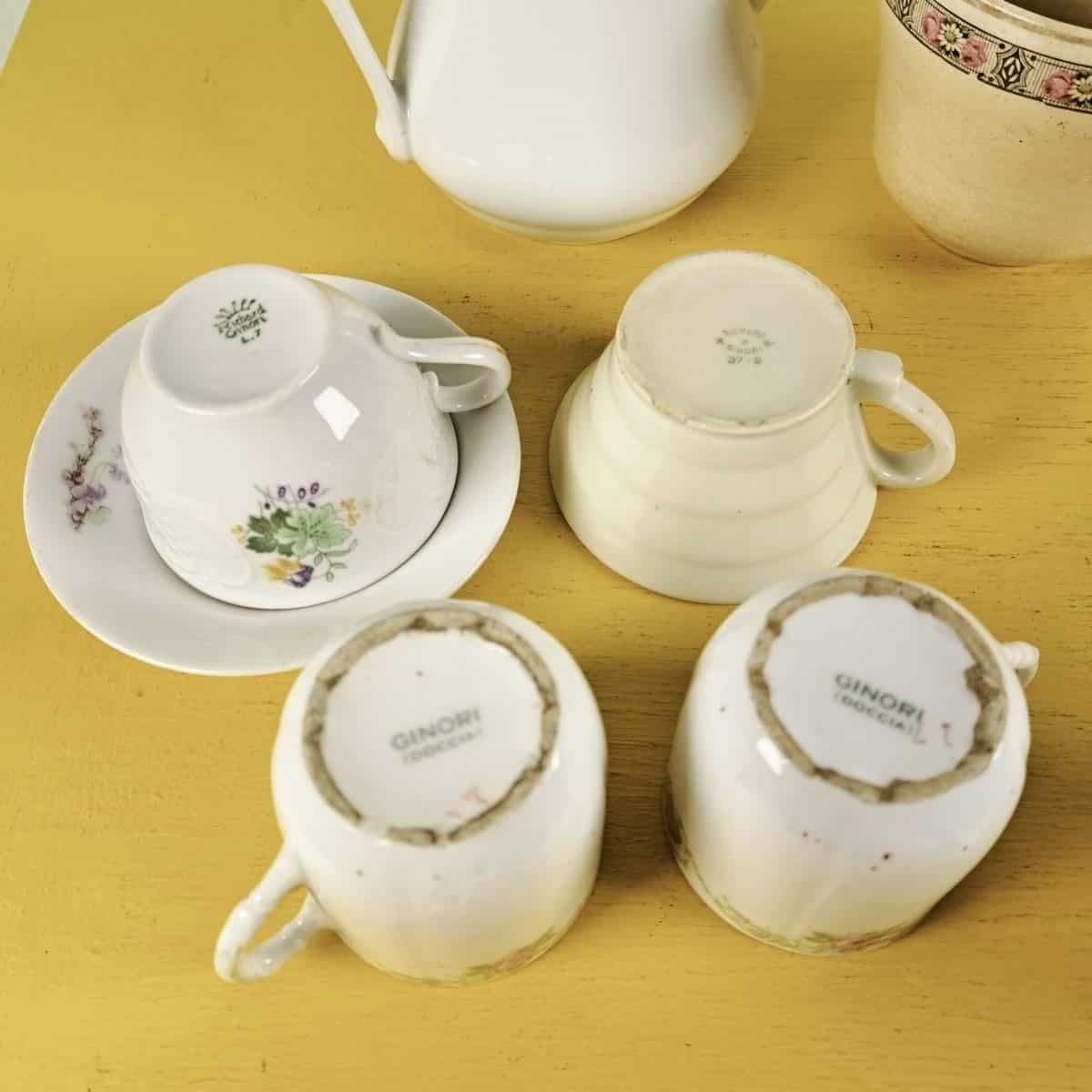 Lot Of Collectible Ginori Ceramic Items 9 Pieces photo Home Decor