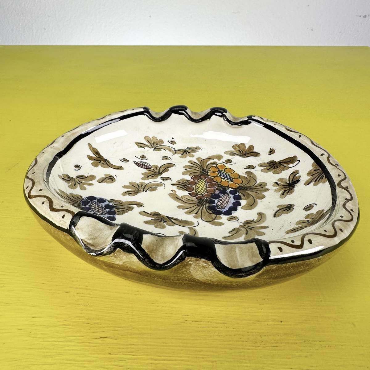 Faience Ceramic Ashtray photo 50.0