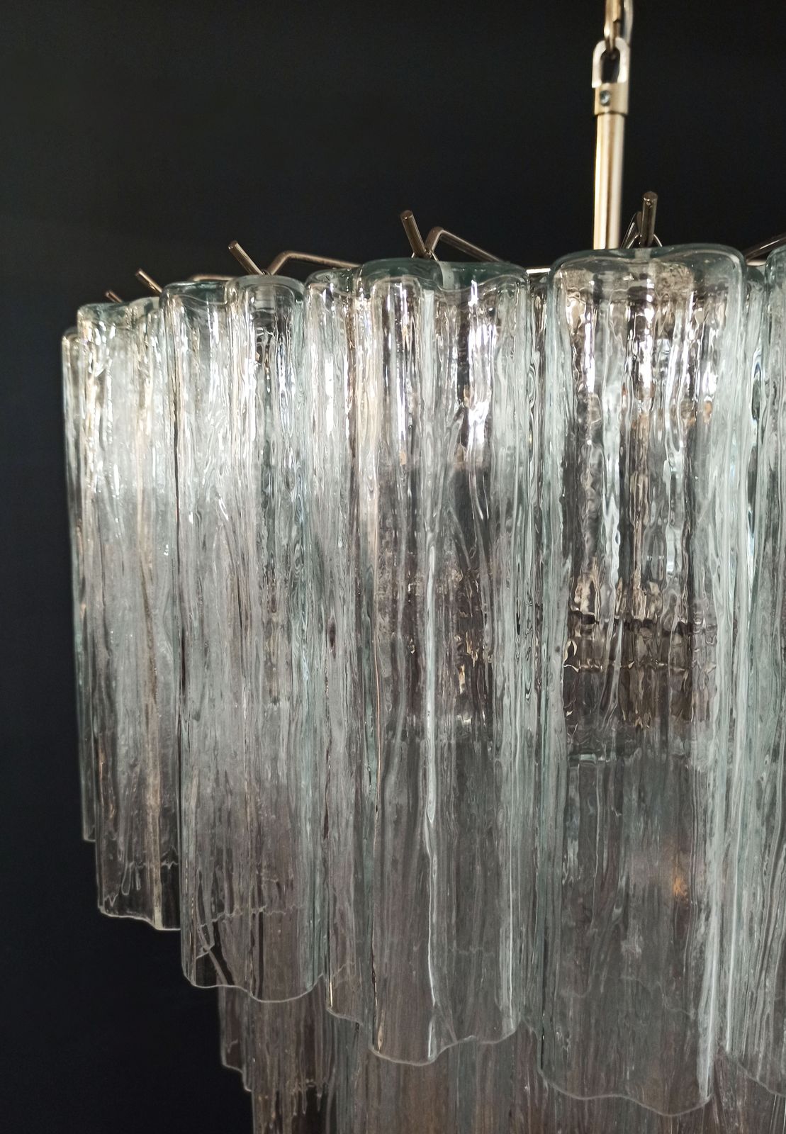 photo buy Large Three Tier Murano Glass Tube Chandelier   52 Glasses