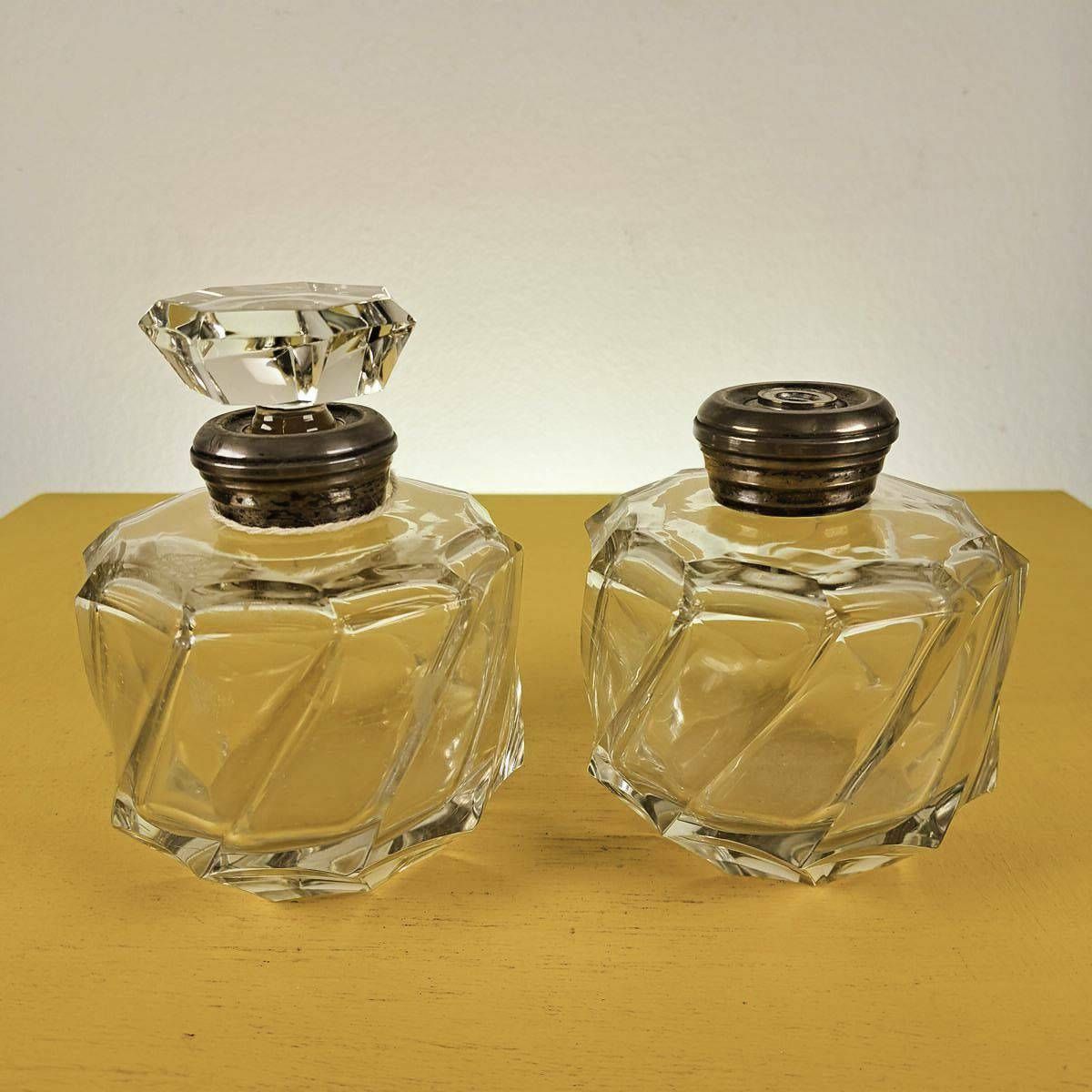 Pair Of Vintage Glass Vases