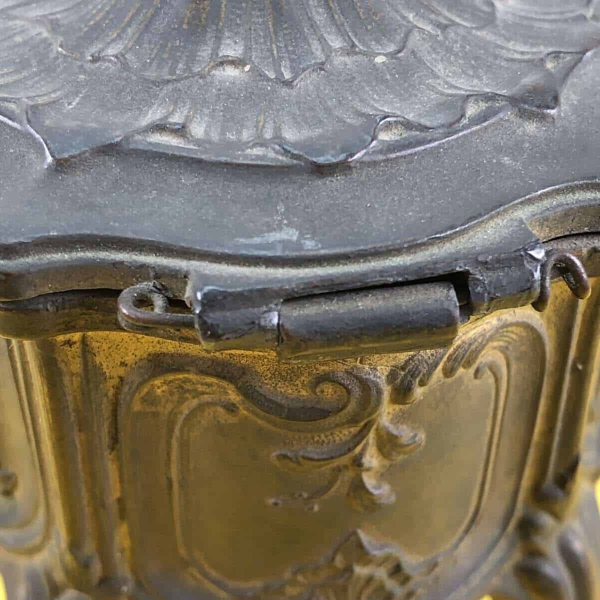 French Brass Jewelry Box photo Home Decor