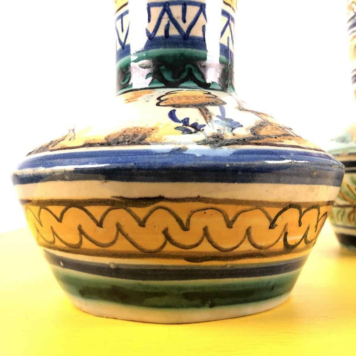Pair Of Glazed Terracotta Vases, Triana photo Home Decor