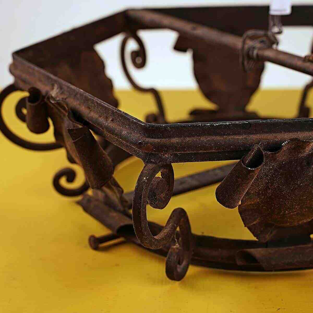 Vintage Metal Chandelier Base photo furniture