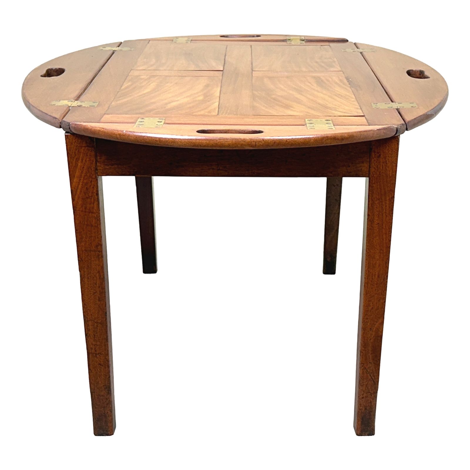 Mahogany Georgian Oval Butlers Tray On Stand photo buy