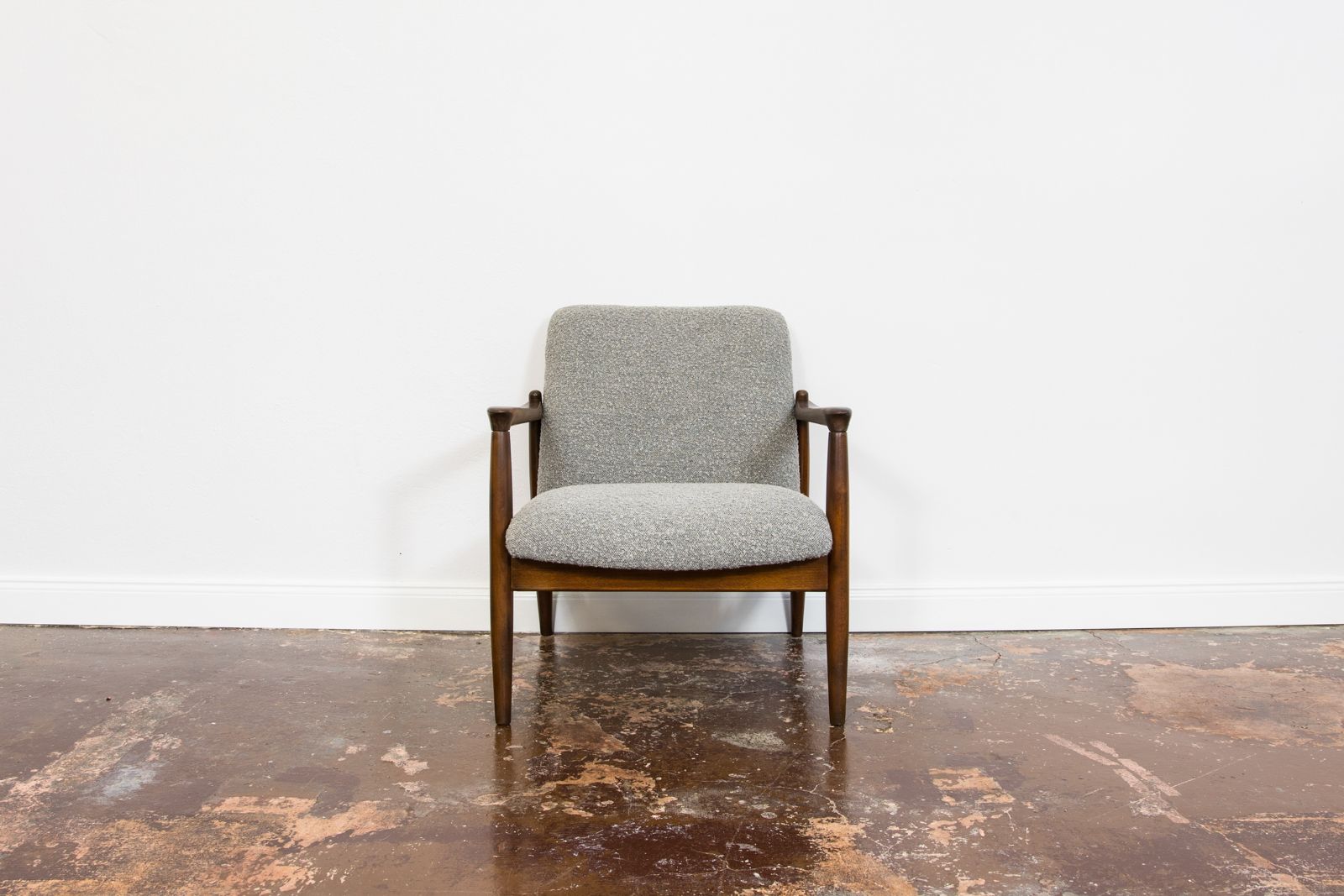 Pair Of Mid Century Restored Armchairs Gfm 64 By Edmun Homa, 1960s photo vinterior