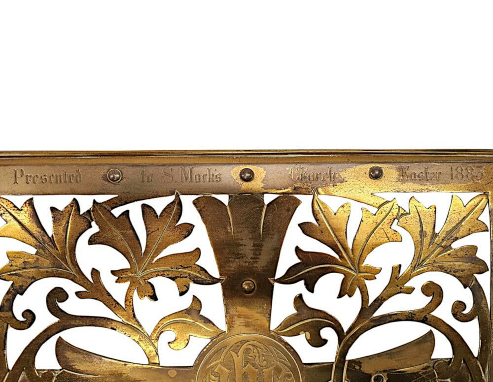 A Very Rare 19th Century Brass Church Lectern photo Furniture