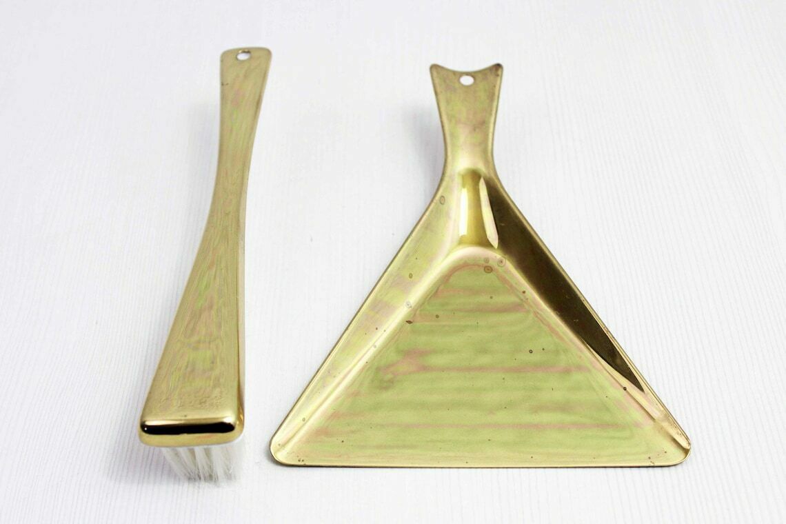 Sigg Brass Table Dustpan And Brush 1960 photo furniture