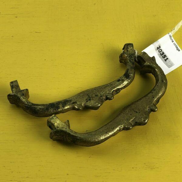 Pair Of Vintage Brass Handles photo vinterior