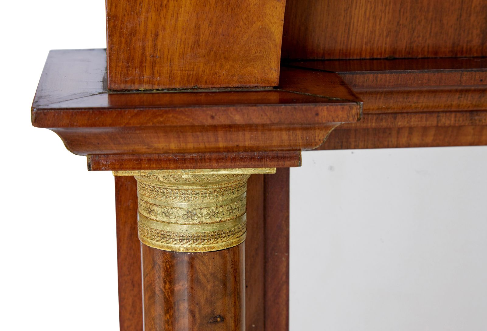 19th Century Empire Revival Mahogany Pier Mirror photo for sale