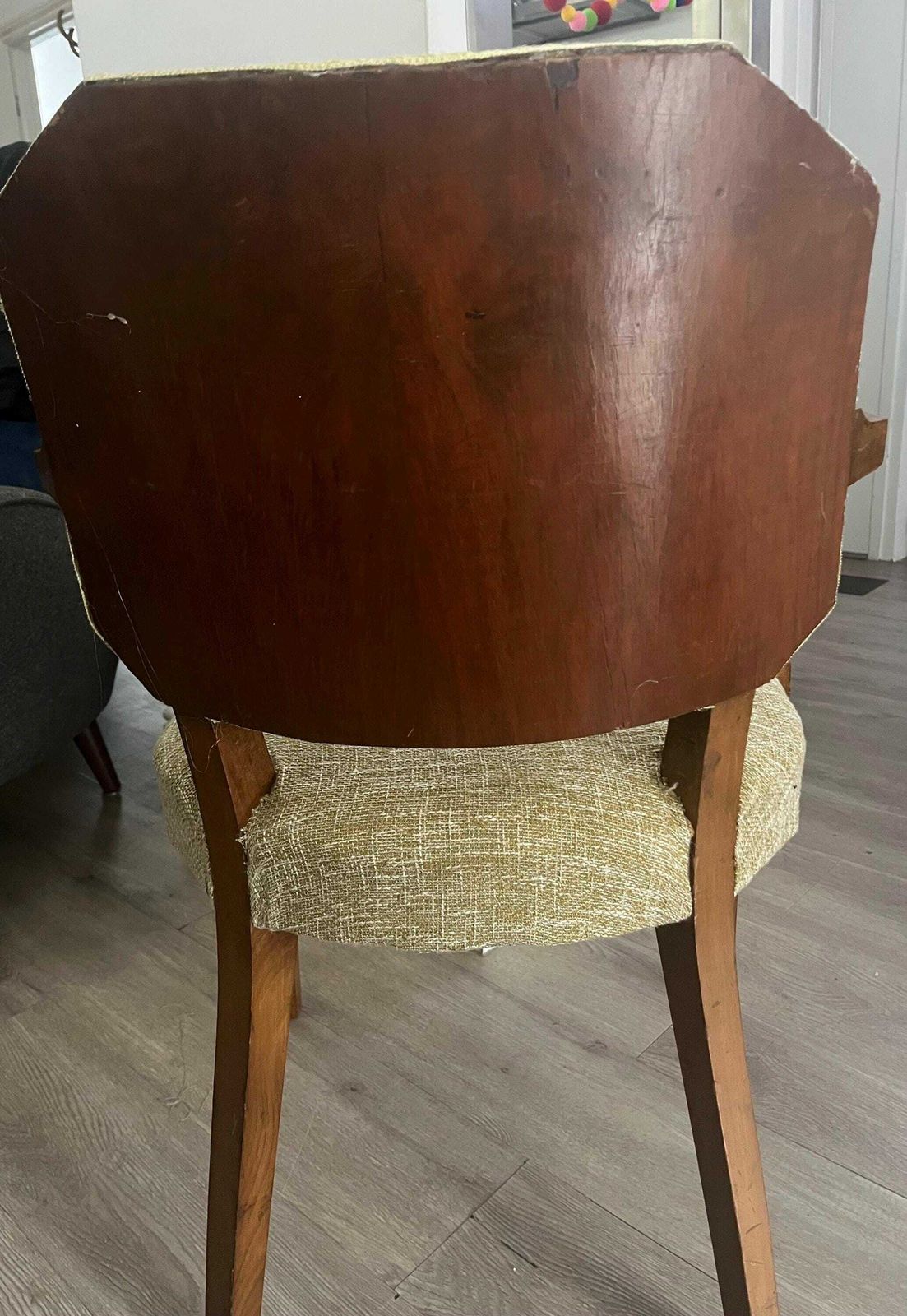 Oak Carver Chair, Upholstered Oak Carver, Art Deco Carver Chair photo Furniture