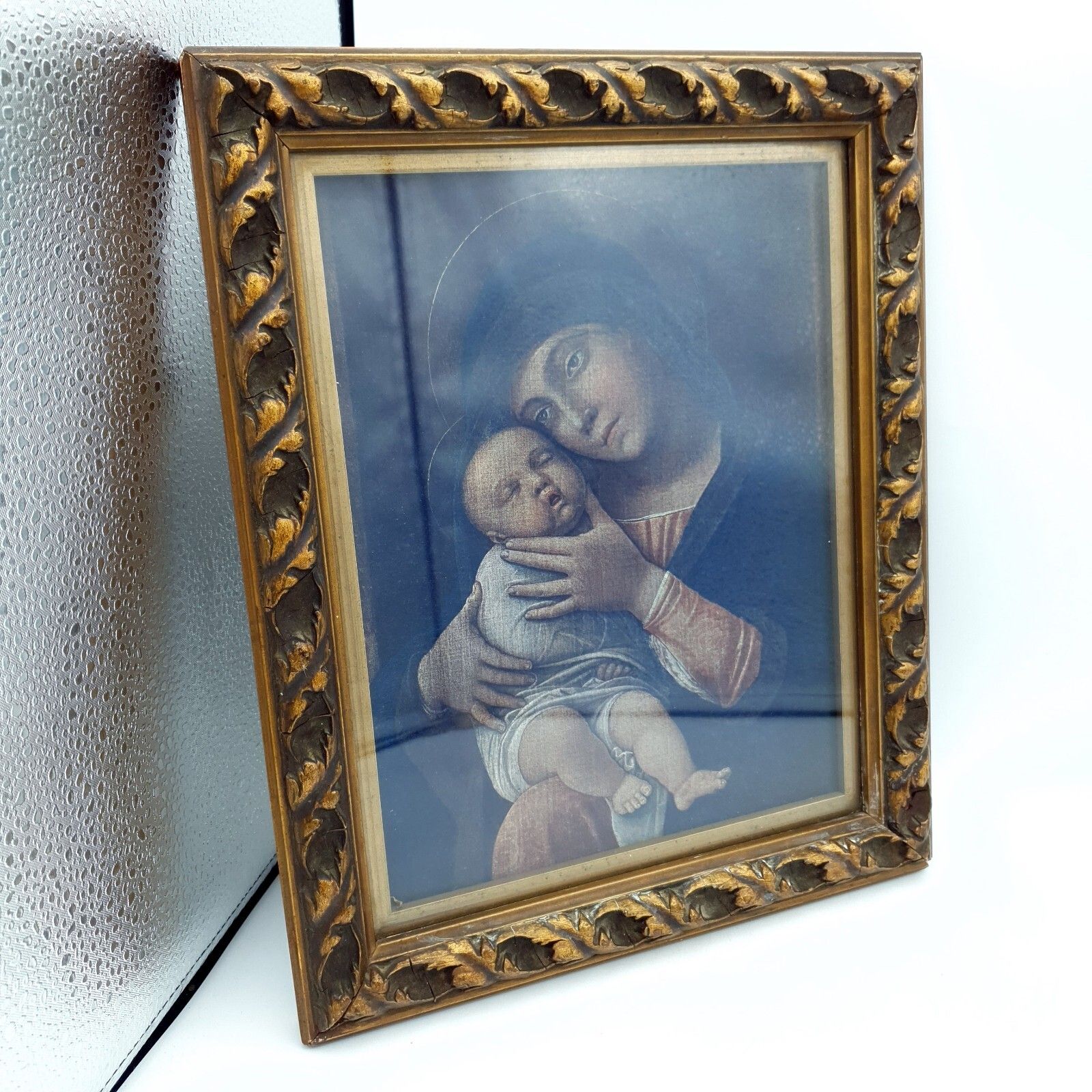 Andrea Mantegna Print The Virgin And Child Early Renaissance Framed H 30cm photo furniture
