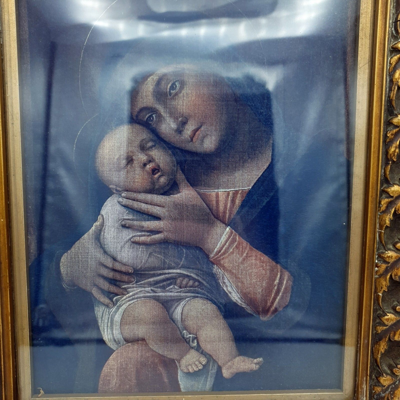 Andrea Mantegna Print The Virgin And Child Early Renaissance Framed H 30cm photo vinterior
