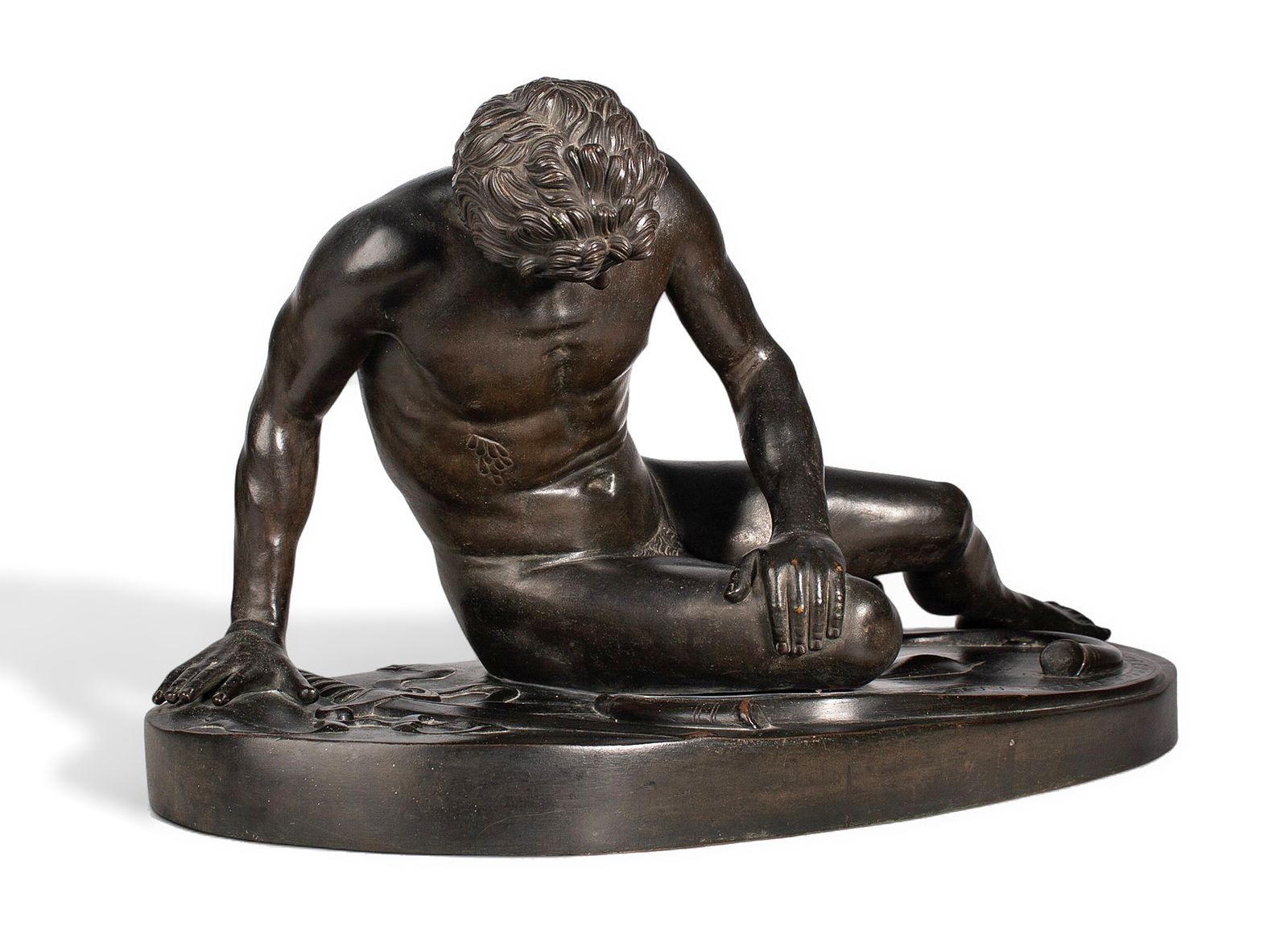 Mid 19th Century Grand Tour Bronze Figurative Sculpture 'The Dying Gaul', Italy photo Art