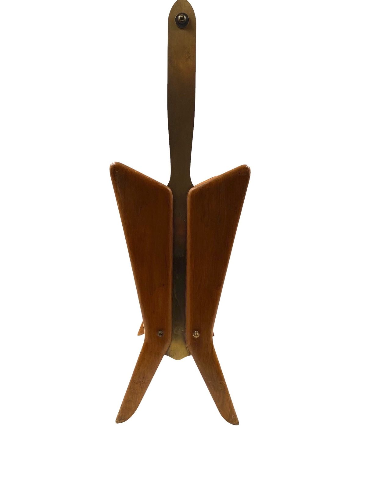 Mid Century Modern Brass Magazine Rack, Ico E Luisa Parisi  Italy 1950 photo buy