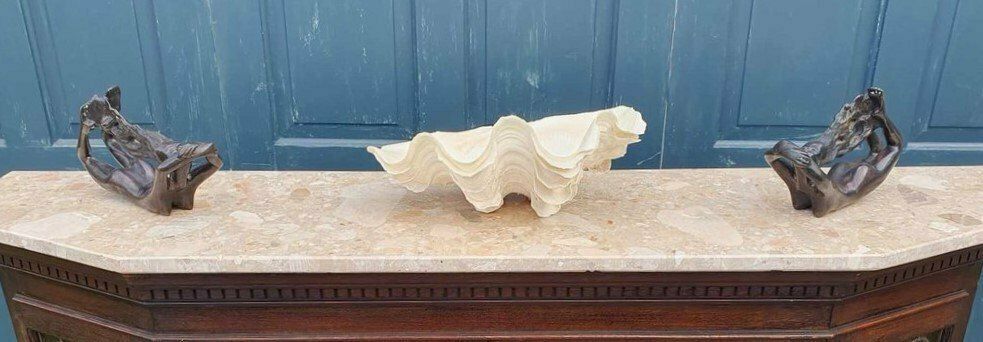 Art Deco Pair Of Bronze Nude Ladies photo furniture