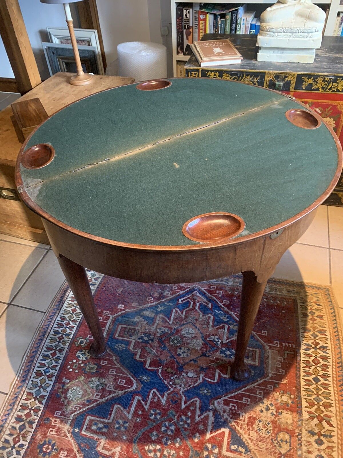 A Handsome George 11 Cuban Mahogany Triple Top Table photo buy