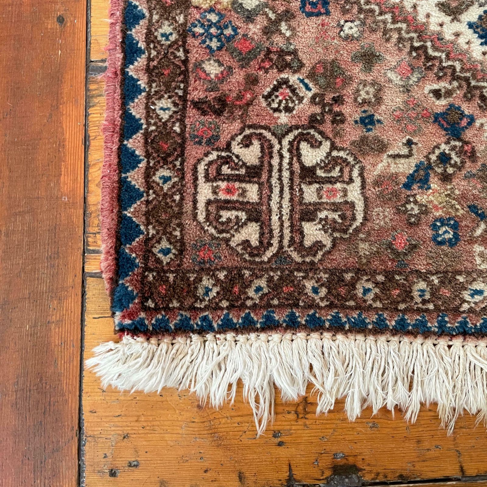 Antique Woven Rug Carpet Mat Rectangle Wool Vintage Pattern Woven Floor Mat Handmade Textile Patterned Pattern Earthy Tones photo buy