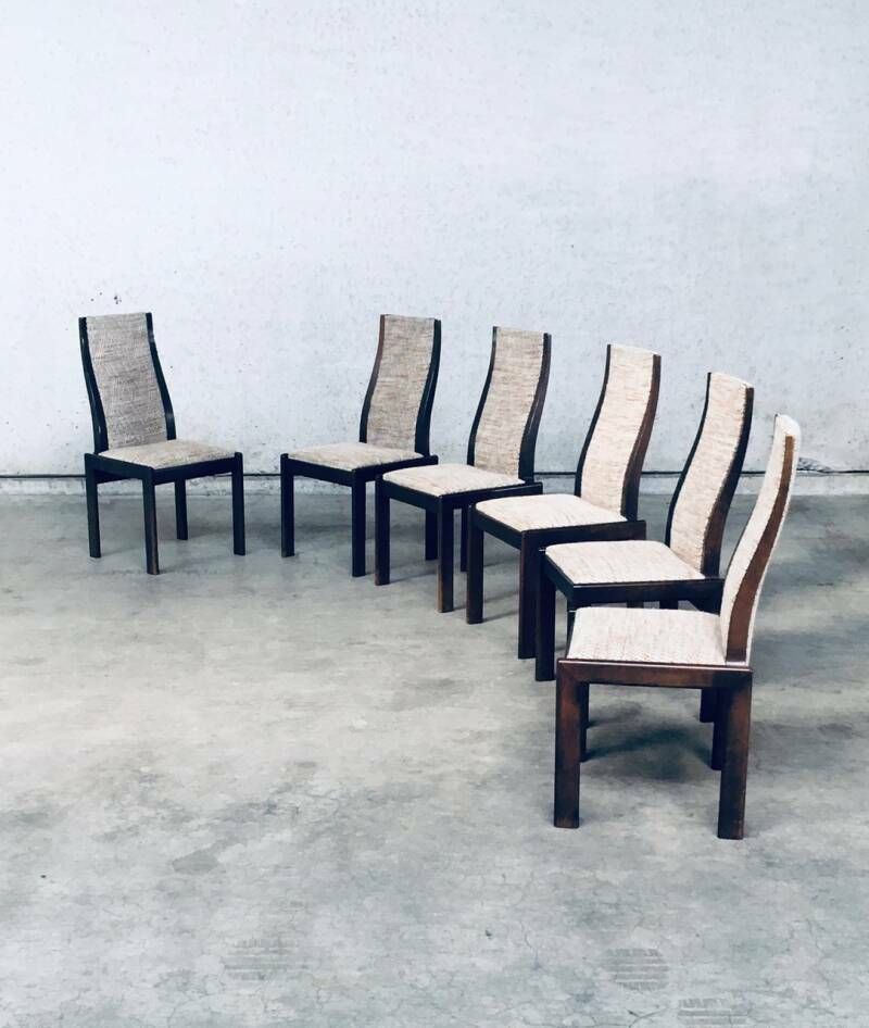1970's Postmodern Italian Design Dining Chair Set photo for sale