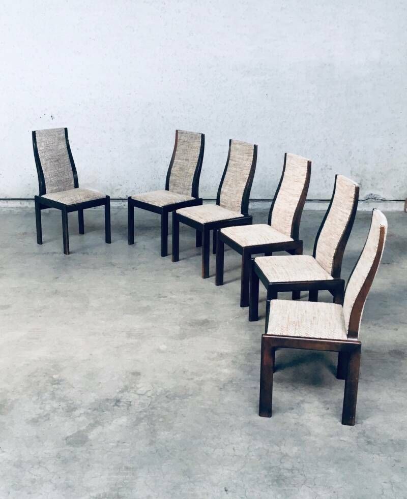 photo furniture 1970's Postmodern Italian Design Dining Chair Set
