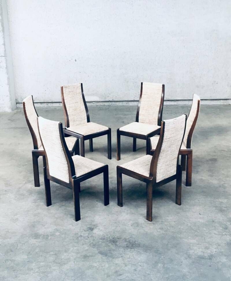 photo buy 1970's Postmodern Italian Design Dining Chair Set