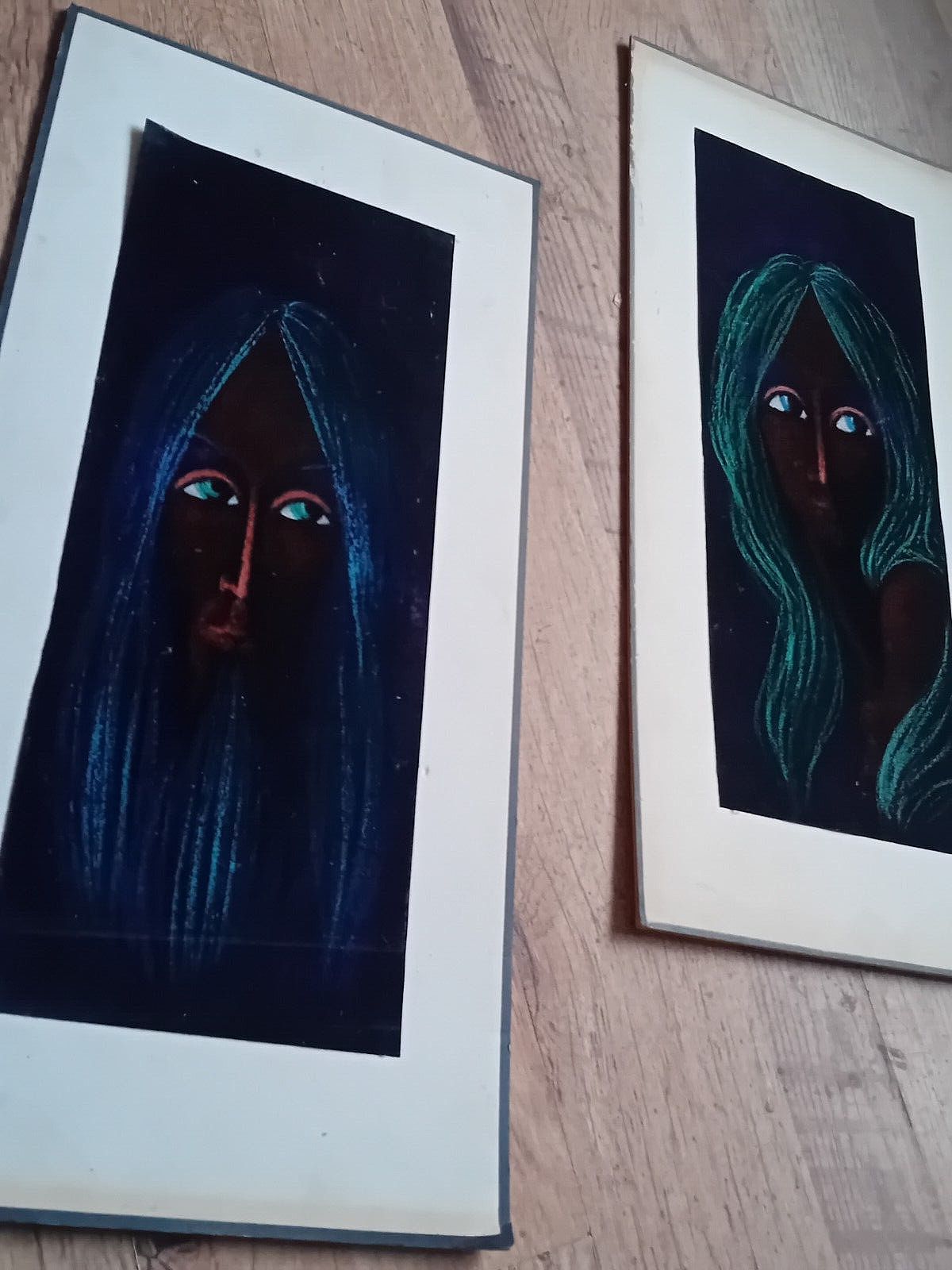 photo for sale Delightful Pair Of Original 1960s Mid Century Portraits