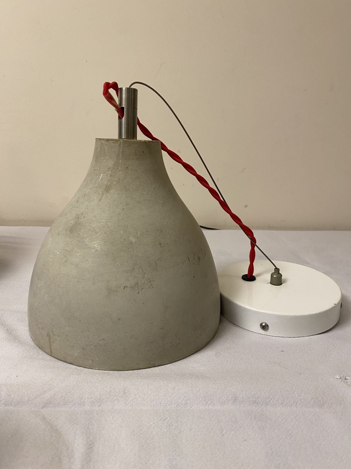 Concrete Lighting Pendant Cluster And Wall Lights By Benjamin Hubert For Decode photo for sale