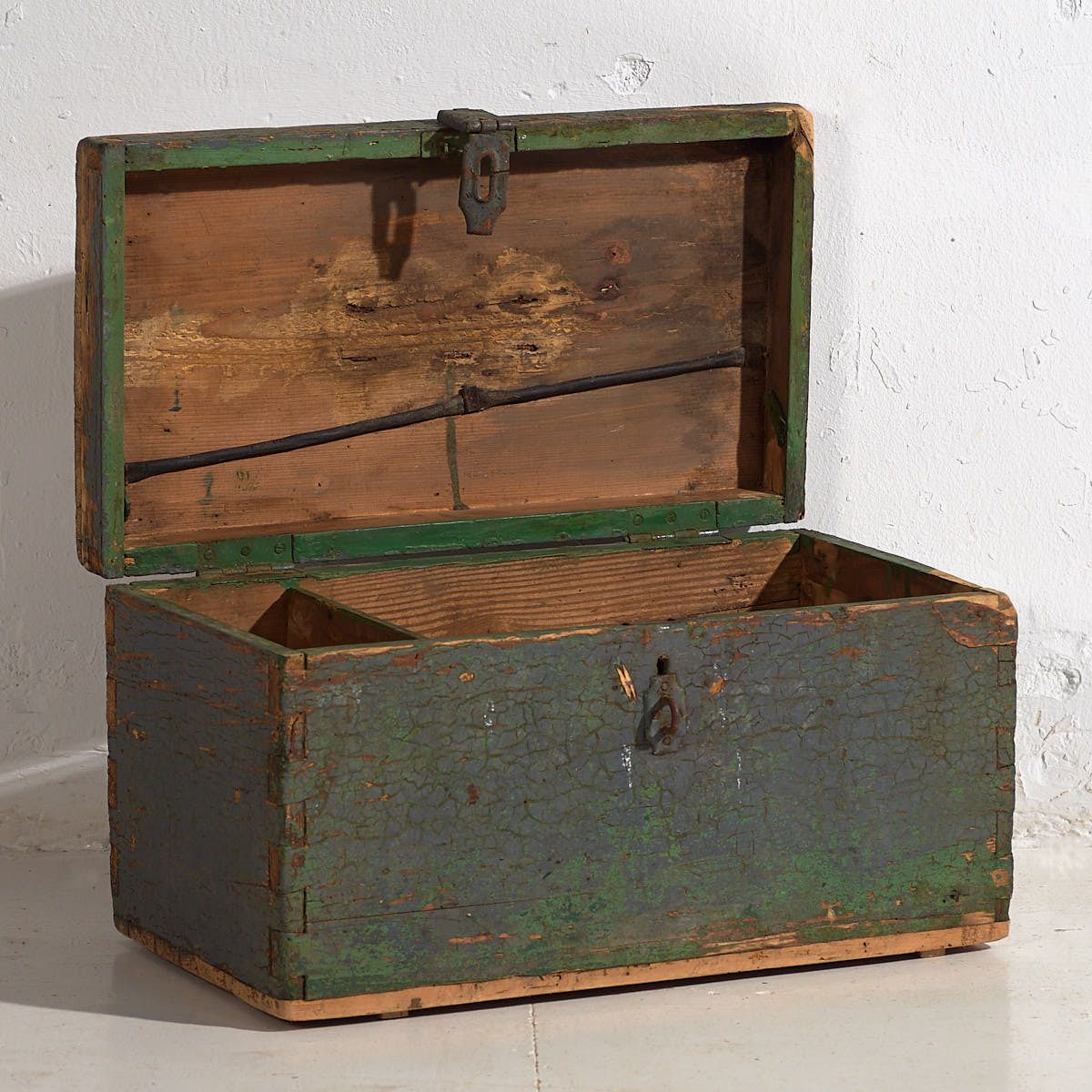 Antique Green Patina Military Box (C.1910) #67 photo 211.0